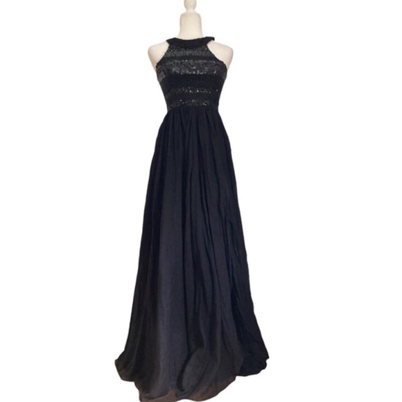 Aje Halter Neck Sequin full length Maxi Dress - Picture 14 of 14